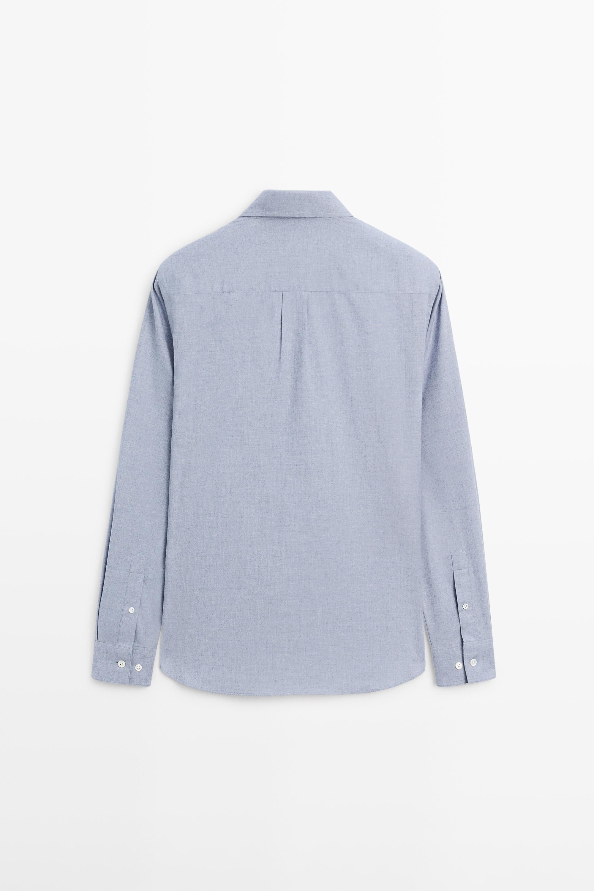 Chemise regular fit en coton chiné